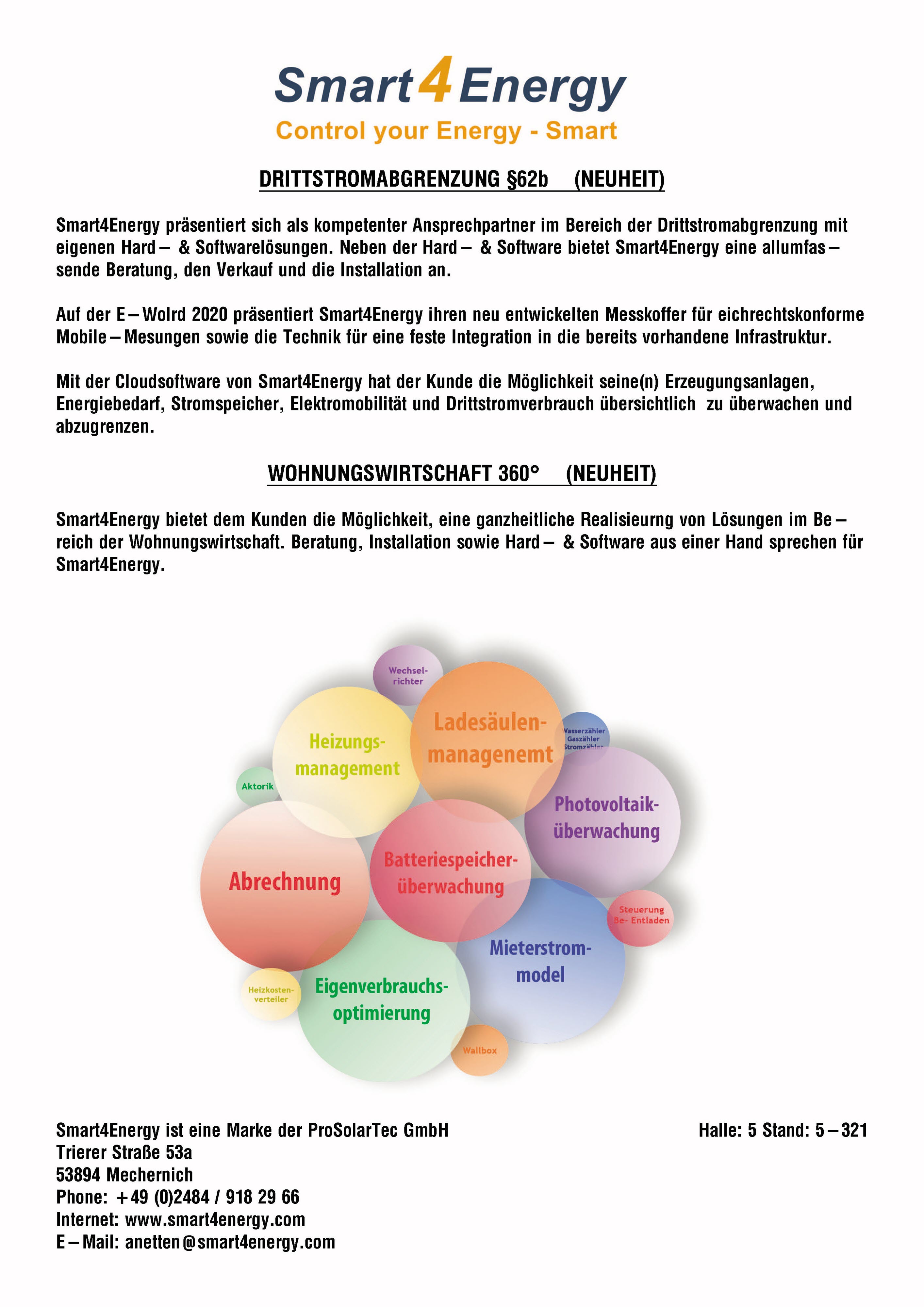 Pressemeldung E World 2020 Druck